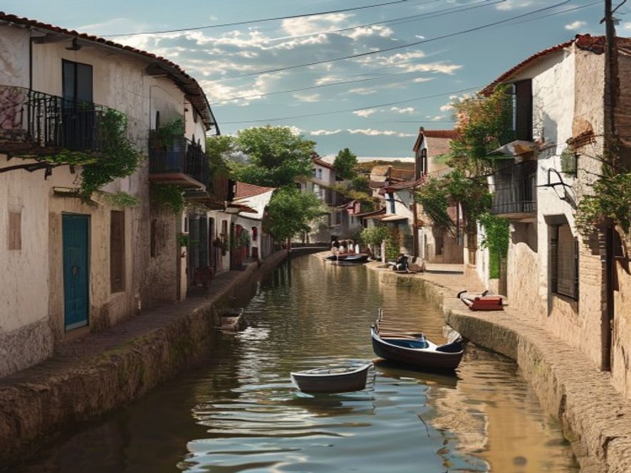 Aparece un canal navegable en Canals que ningún vecino recuerda haber visto antes